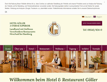 Tablet Screenshot of hotel-goeller.de